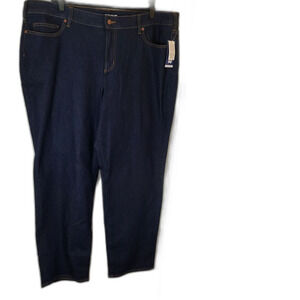 NEW Lands' End Relaxed Blue Jeans Classic Fit - 24W
